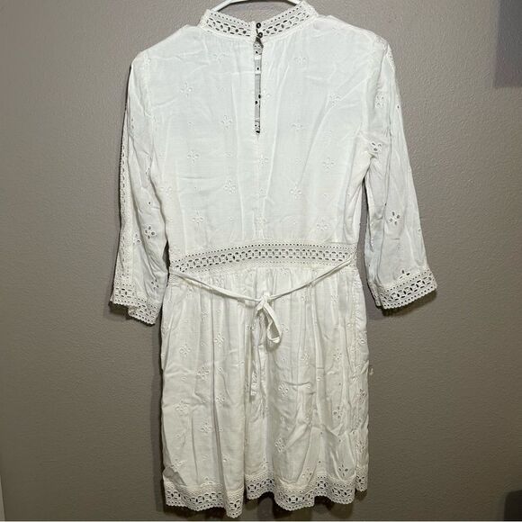Abercrombie & Fitch crochet lace embroidered boho dress women’s size small - Picture 5 of 14
